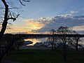 Sonnenuntergang über dem Großen Wannsee