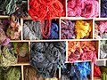 Dyed wool