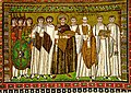 Mosaic of Justinian, San Vitale, Ravenna, AD 547