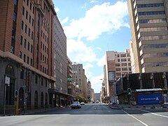 A street in the Johannesburg CBD.