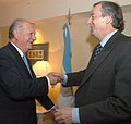 Con Néstor Kirchner, Presidente de Argentina