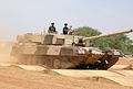 Arjun MBT on bump track test.