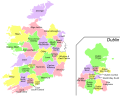 Ireland general election 2016 - Blank map of constituencies