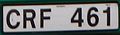 License plate 1994-2001