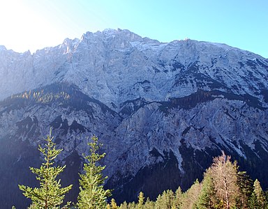 Hoher Gleirsch am westlichen Beginn der Gleirsch-Halltal-Kette