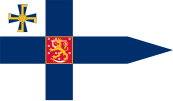 Flag of the President of Finland, with the Cross of Liberty in the canton.