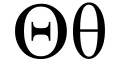 Θ, θ Theta (θῆτα)