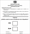 Thumbnail for File:Bulletin de vote référendum Cuba 2019.png