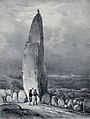 Auguste Mayer : Menhir près de Plounéour-Trez.