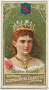 Queen of Holland, from World's Sovereigns series (N34) for Allen & Ginter Cigarettes MET DP838697.jpg