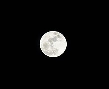 Christmas evening full moon 2015