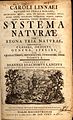 Cover of Systema Naturae, 11th edition (1760/MDCCLX), printed in Germany.