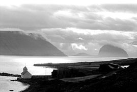 St. Olav's church of Kirkjubøur, the oldest church in the Faroes (12th century)