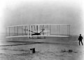 1903 - Kitty Hawk, NC - First flight, Orville Wright at controls. Distance, 120 feet. Time, 12 seconds