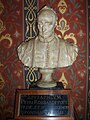 Bust and inscription of Pierre de Ronsard at the Chateau de Blois