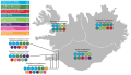 Iceland general election 2017 - Results by Constituency