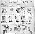 The fingerprints sheet