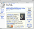 Firefox showing the Portuguese Wikipedia
