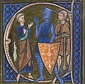 Représentation de la société médiévale en trois ordres sociaux ou classes sociales : un prêtre, un chevalier, un travailleur. Autrement dit : ceux qui prient, ceux qui combattent, ceux qui travaillent.