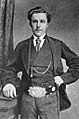 Young Tom Morris wearing The Open Championship's original prize, the Champion's Belt