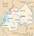 Carte du Rwanda Map of Rwanda