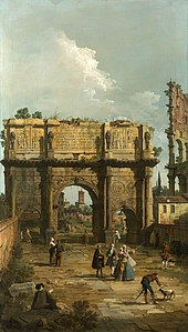 The Arch of Constantine, by Canaletto, 1742