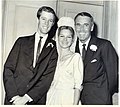 Peter Fonda, his bride Susan Brewer and Henry Fonda, 1961