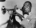 Jazz trumpeter Louis Armstrong