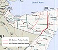 Map of Somaliland border dispute as of August, 2007.