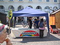 Greenpeace-Infostand auf einer Antigentechnikdemo in Karlsruhe