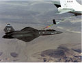 Northrop-McDonnell Douglas YF-23 in-flight refueling.