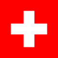 Flag of Switzerland (Flag bordered with the background color)