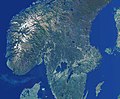 Luftbild Skandinavien, från earthobservatory