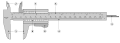 Vernier caliper parts diagram