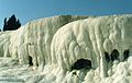 Limestone from Pamukkale in Turkey.