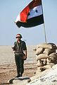 Syrian guard armed with an AK-47