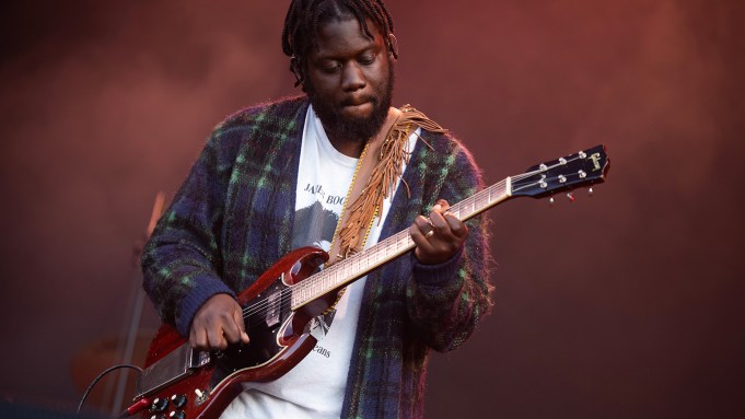 Michael Kiwanuka performs on stage during Syd For Solen on August 9, 2024 in Copenhagen, Denmark.