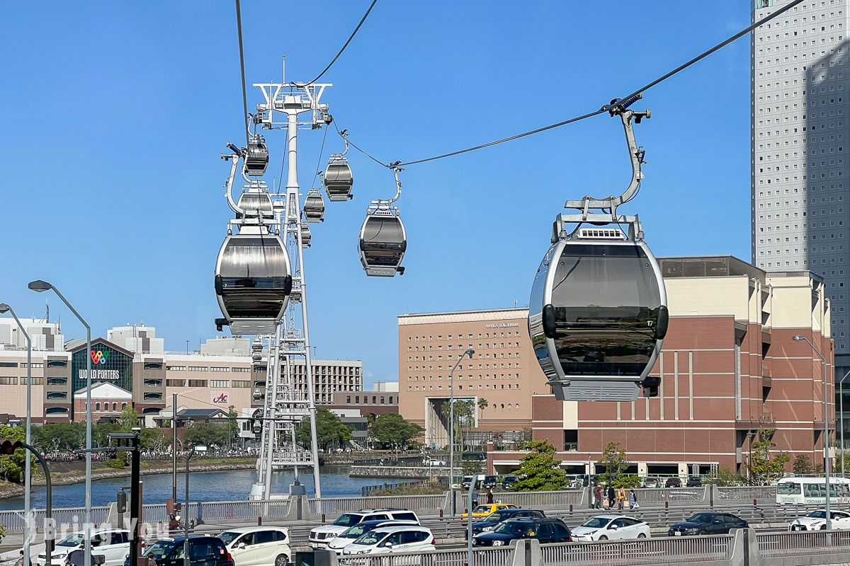 橫濱空中纜車 Yokohama Air Cabin：直達紅磚倉庫超方便！還可以順便俯瞰絕美橫濱港灣景色