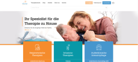 Screenshot of VitalAire homepage, with a big hero banner showing a happy couple holding hands and below the three main call-to-actions