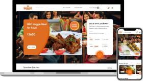 Barbeque Nation - web and mobile view of the website