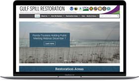 gulf spill restoration homepage