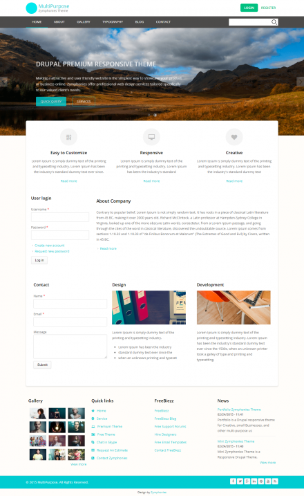 MultiPurpose Zymphonies Theme