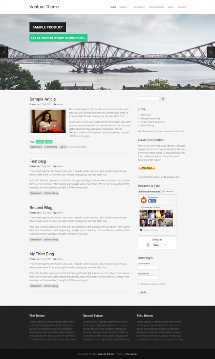 Venture Drupal Theme