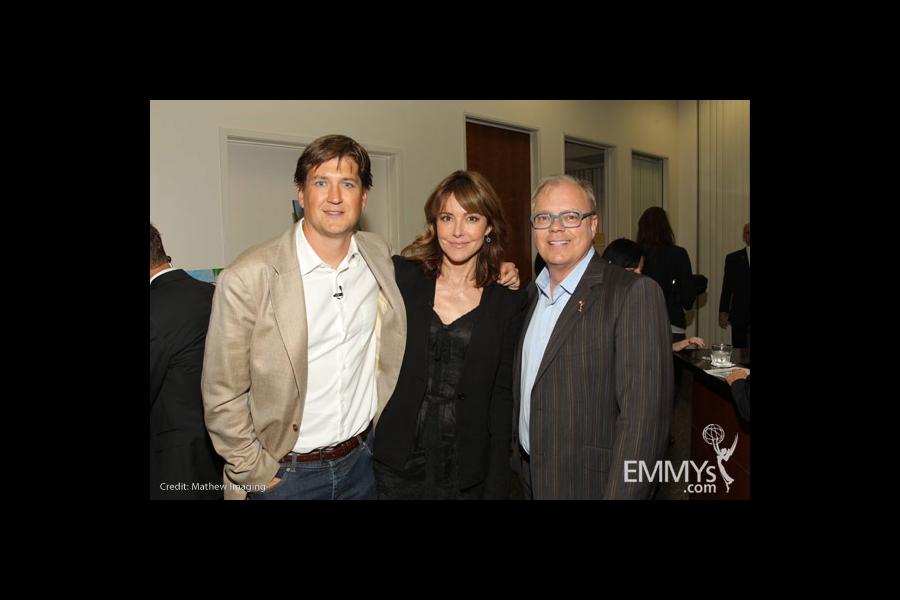 Bill Lawrence, Christa Miller and John Shaffner at An Evening with Cougar Town