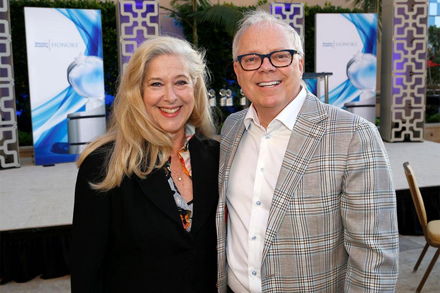 Lynn Roth and John Shaffner at the 2017 Television Academy Honors at the Montage Hotel on Thursday, June 8, 2017, in Beverly Hills, California.