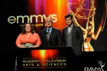 Melissa McCarthy, John Shaffner & Joshua Jackson at the 63rd Primetime Emmy Awards Nominations Ceremony