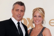 Matt LeBlanc (L) and Andrea Anders arrive at the Academy of Television Arts & Sciences 63rd Primetime Emmy Awards