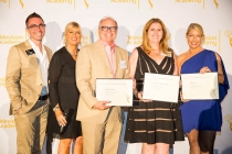 James Connelly, Barbara Casel, John Shaffner, Francoise Cherry-Cohen and Ann Shea at the Art Directors/Set Decorators Nominee Reception in Beverly Hills, California.