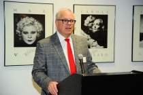 John Shaffner speaks at the Honoring Leo Chaloukian event in Los Angeles.
