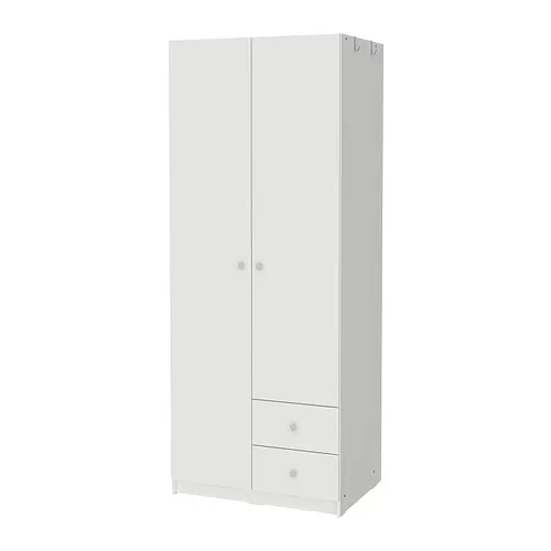 BRUKSVARA - 2門2抽衣櫃/衣櫥, 白色, 79x57x201 公分 | IKEA 線上購物 - PE895737_S4